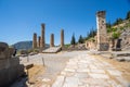 Apollo temple in the archaeological site of Delphi in Fokida, Greece Royalty Free Stock Photo