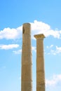 Apollo Temple columns at Amathus Royalty Free Stock Photo