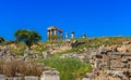 Apollo temple ruins in Ancient Corinth Royalty Free Stock Photo