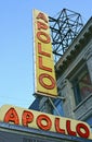 Apollo Theater, 253 W 125th St, New York, NY. Exterior of a famous theater in Harlem in Manhattan Royalty Free Stock Photo