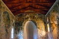 APOLLONIA, ALBANIA: Inside the church of Saint Mary in Apollonia. Royalty Free Stock Photo