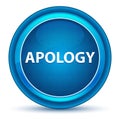 Apology Eyeball Blue Round Button