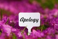 Apology concept. Royalty Free Stock Photo