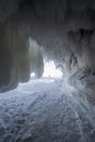 Apostle Islands Ice Caves, Winter, Travel Wisconsin Royalty Free Stock Photo