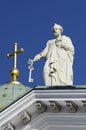Apostle Peter at the Cathedral in Helsinki Royalty Free Stock Photo