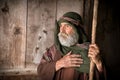 Apostle Peter denying knowing Jesus Royalty Free Stock Photo