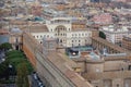 The Apostolic Palace and the Court of Pine from the height of St. Peter\'s Basilica, Vatican