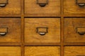 Apothecary wood chest with drawers