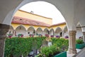 Medieval courtyard with arcades in Judenburg