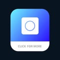 App, Browser, Maximize Mobile App Button. Android and IOS Glyph Version