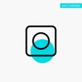 App, Browser, Maximize turquoise highlight circle point Vector icon