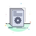 App, build, developer, program, script Flat Color Icon Vector Royalty Free Stock Photo