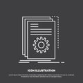 App, build, developer, program, script Icon. Line vector symbol for UI and UX, website or mobile application Royalty Free Stock Photo