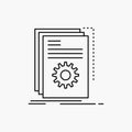 App, build, developer, program, script Line Icon. Vector isolated illustration Royalty Free Stock Photo