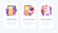 App creation app interface template. Royalty Free Stock Photo