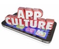 App Culture 3d Words Cell Mobile Phone Download Applications Software