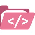 App design vector script icon folder isolated