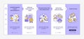 App developer skills onboarding vector template Royalty Free Stock Photo