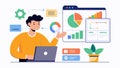 An app developer uses data analysis to create a userfriendly interface that caters to the preferences and behaviors of