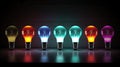 app evolution light bulb Royalty Free Stock Photo