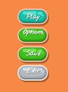 App graphical user interface cartoon design set Royalty Free Stock Photo