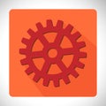 App icon cogwheel vector illustration Royalty Free Stock Photo