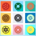 App icon cogwheel vector illustration Royalty Free Stock Photo