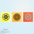 App icon cogwheel vector illustration Royalty Free Stock Photo