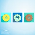 App icon cogwheel vector illustration Royalty Free Stock Photo
