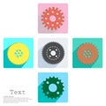App icon cogwheel vector illustration Royalty Free Stock Photo