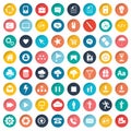 App icon set. Icons for websites and mobile applications. Flat vector Royalty Free Stock Photo