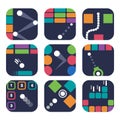 App icon templates for trendy mobile game