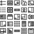 App Material Bold outline vector icon every single icon can be easily modified or edited