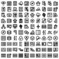 App Material Bold outline vector icon every single icon can be easily modified or edited