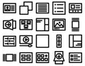 App Material Bold outline vector icon every single icon can be easily modified or edited