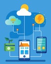 The app offers a simple setup process allowing users to easily connect their solar panels to the app and start