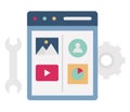 App programming Flat  Vector icon which can easily modify or edit Royalty Free Stock Photo