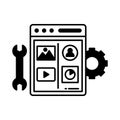 App programming Vector Icon which can easily modify or edit Royalty Free Stock Photo
