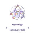 App prototype concept icon Royalty Free Stock Photo
