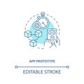 App prototype concept icon Royalty Free Stock Photo