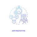 App prototype concept icon Royalty Free Stock Photo