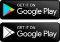 Google play store icons Royalty Free Stock Photo