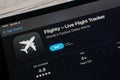 App store with Flighty Live Flight Tracker mobile application Royalty Free Stock Photo