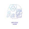 App style guide concept icon