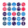 App User Interface Bold outline Vector icons set every single icon can be easily modified or edit Royalty Free Stock Photo