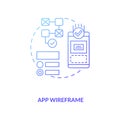 App wireframe concept icon Royalty Free Stock Photo