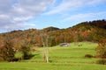 Appalachian Mountains and Barn During Fall Season Royalty Free Stock Photo