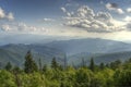 Appalachian Mountains in Great Smoky Mountains National Park fro Royalty Free Stock Photo