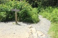 Appalachian Trail Hiking marker Royalty Free Stock Photo