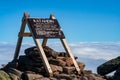 Appalachian Trail Sign, Katahdin Summit, Baxter State Park, Maine